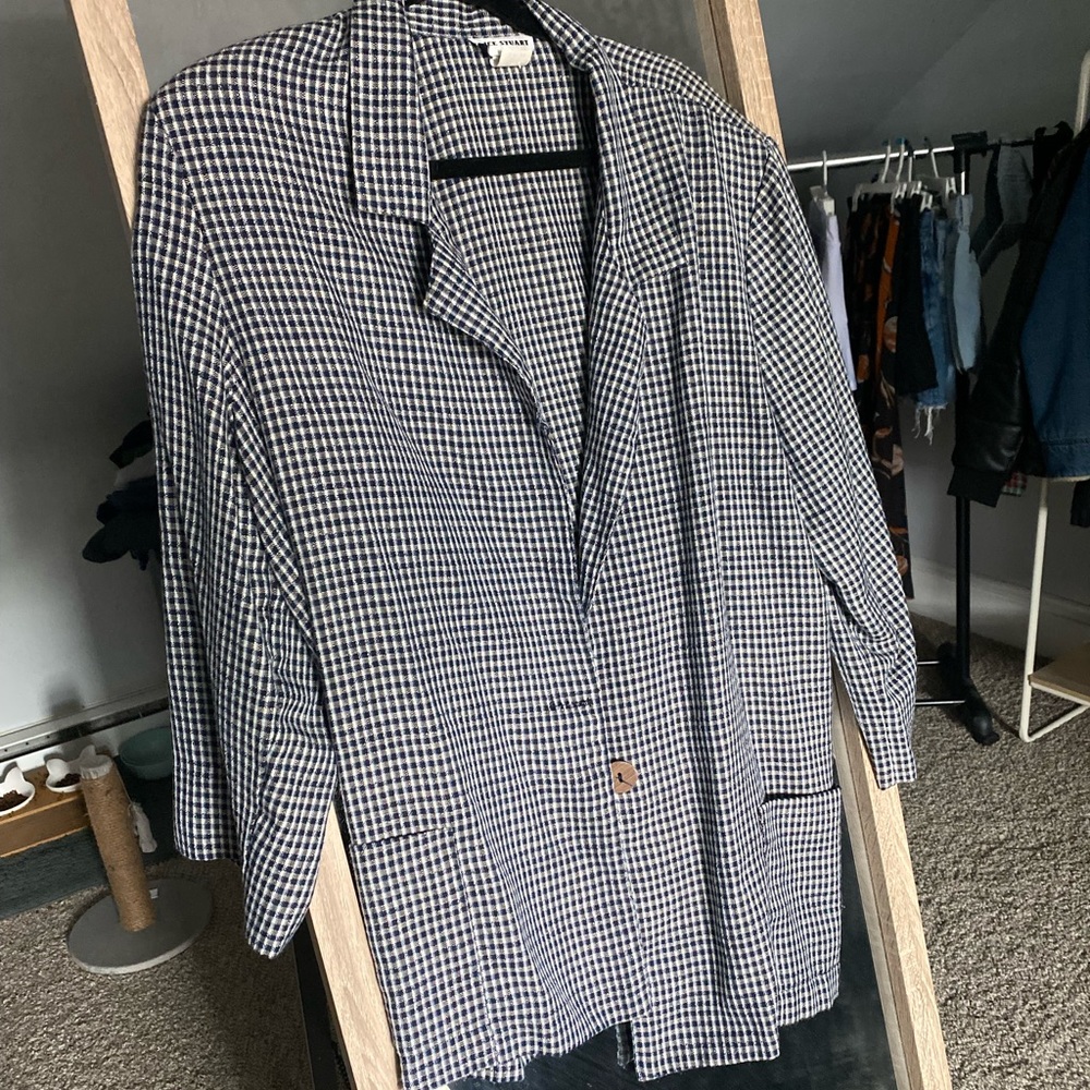 Vintage Plaid Blazer